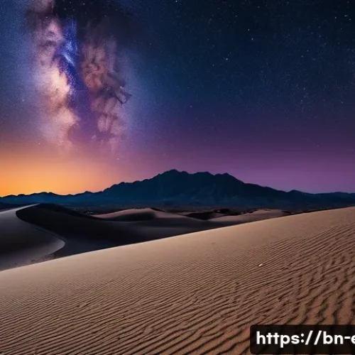 Home 28 에리트레아의 천문학적 특징 - **Prompt:** A breathtaking panoramic view of the Eritrean desert at night, under an incredibly clear...
